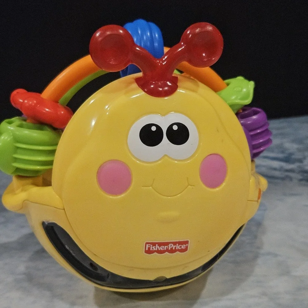 Fisher Price‎ Gigglin' Bee Ball Baby Toy Lights Sounds Tested Works